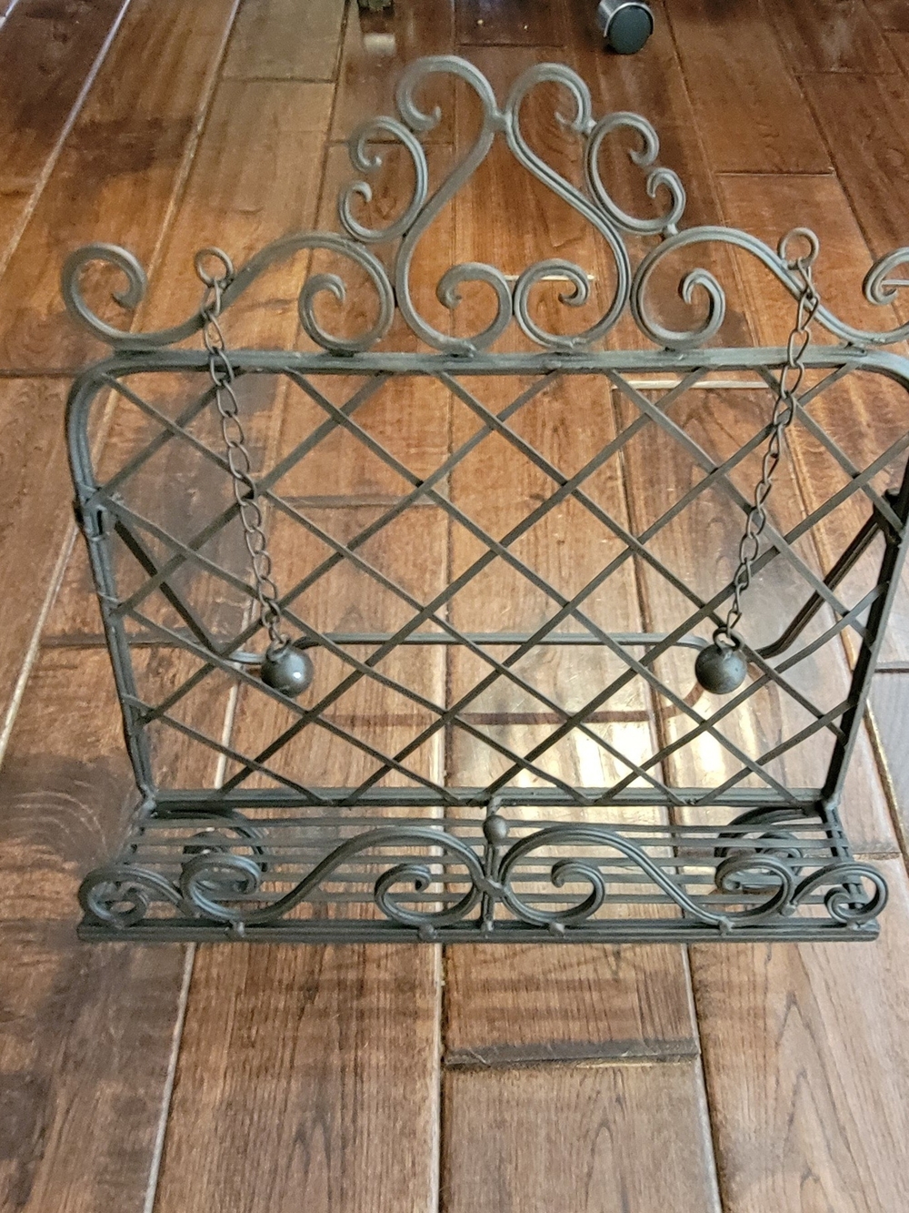 Decorative Metal Cookbook or Plate Stand - Dark Gray